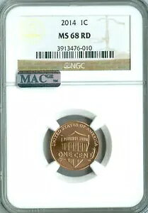 2014 SHIELD CENT NGC MAC MS68 RED PQ FINEST REGISTRY X|bgX *
