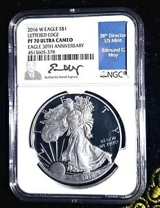 2016-W $1 �v���[�t �A�����J�� �V���o�[ �C�[�O�� NGC PF 70 UC | Moy �T�C�����背�^�[�G�b�W