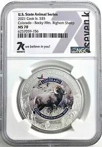 2021�N�̃N�b�N���B S$5 �R�����h - ���b�L�[ �}�E���e���I�I�c�m�q�c�W MS 70 NGC