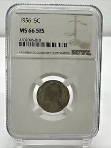 1956 5C NGC MS 66 5FS 5 �t���X�e�b�v 1956 5C �W�F�t�@�[�\�� �j�b�P�� BX2 03