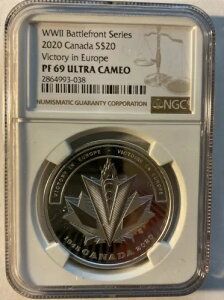 2020 ���[���b�p�ł̏��� NGC PF 69 �E���g�� �J���I WW2 �o�g���t�����g �V���[�Y
