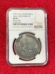1997N AJݕ ANA j[[N NY Vo[_ 38mm NGC MS 69