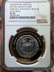 2013 ���L�V�R �V���o�[ 100 �y�\ �J�����X & �W���n���i 3 ���A�� NGC PL 70 �g�b�v �|�b�v