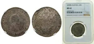 �I�[�X�g���A 1830 B 20 �N���C�c�@�[ �V���o�[ 583 NGC MS 62