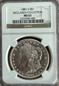 1881 S $1 NGC O[h MS 63 }N Vo[ _[ ̍؂ȃRC!