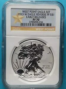 2013 W �A�����J�� �V���o�[ �C�[�O�� Rev PF 70 .999 Fine E.R. �E�G�X�g �|�C���g ���x��