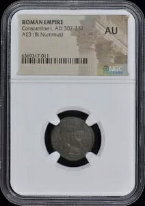 RX^eBmX 1 AAD 307-337 [}鍑 AE3 (BI Nummus) NGC AU50