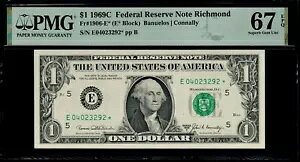 1969C $1 ���b�`�����h �X�^�[ �m�[�g PMG 67 EPQ 480K �v�����g ���� Fr 1906-E* FRN E/* �g�b�v �|�b�v