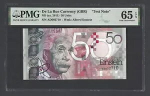 De La Rue (GBR)�A50 ���j�b�g�AND (2011)�A�A���o�[�g �A�C���V���^�C���A�u�e�X�g �m�[�g�vUNC �O���[�h 65