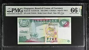 VK|[ 5 h ND 1997 n\ v^[ P 35 Gem UNC PMG 66 EPQ