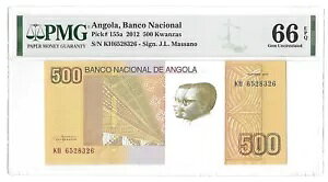 AS 500 NU 2012 PK 155a PMG 66 EPQ WF UNC gbv |bv 2/0