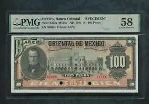 ND (1901-14) ���L�V�R�A�o���R �I���G���^�� 100 �y�\ �s�b�N�ԍ� S385s PMG 58 SPECIMEN