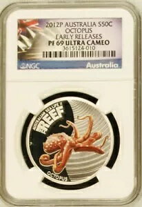 2012 Octopus $50c RC NGC PF69 Ultra Cameo [X I[XgA