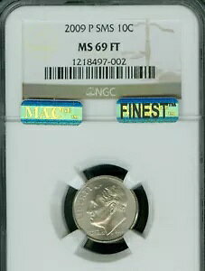 2009 �v���[�Y�x���g �_�C�� NGC MS69 FT SMS PQ MAC �ō����O���[�h MAC �X�|�b�g���X�B