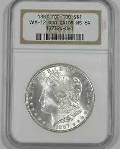 1887 �����K�� �_���[�F�� NGC MS 64 �V���o�[ �_���[ TOP-100 VAM-12 DDO GATOR