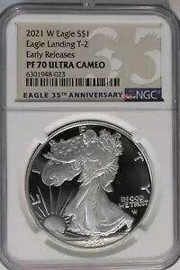 2021 W $1 T-2 NGC PF70 ���������[�X �E���g�� �J���I �v���[�t �V���o�[ �C�[�O�� �����f�B���O