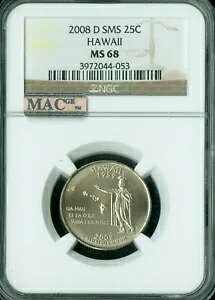 2008 D nC NH[^[ NGC MS68 SMS PQ 2ND FINEST REGISTRY MAC SPOTLESS 3 FINER B