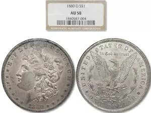 �ƂĂ��f�G�� 1880-O ���[�K�� $1 �V���o�[ �_���[ NGC AU-58 KVE Investments, LLC