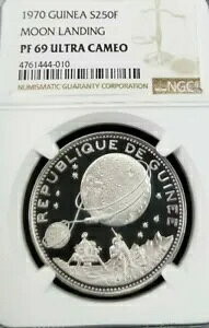 1970 �M�j�A �V���o�[ 250 �t���� S250F ���[�� �����f�B���O NGC PF 69 �E���g�� �J���I �g�b�v �|�b�v