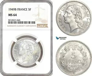 AF901�A�t�����X�A�� 4 ���a���A5 �t���� 1949-B�A�{�[���� �� ���W�F�ANGC MS64�A�|�[