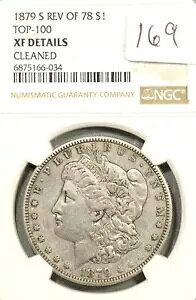 1879-S Rev of 78 TOP-100 ���[�K�� �V���o�[ �_���[ NGC XF �ڍ׃N���[�j���O�ς� #6-034