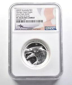 2022 P �I�[�X�g�����A �V���o�[ $1 �I�i�K���V UHR FDOI Mercanti PF70 NGC *9426