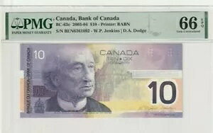 Ji_ 2003 h 10 PMG F莆 UNC 66 EPQ sbN BC-63c