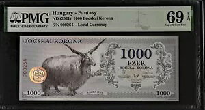 �n���K���[ 1000 �{�c�J�C �R���i ND 2021 P NL 3 ���̑f���炵����� UNC PMG 69 EPQ