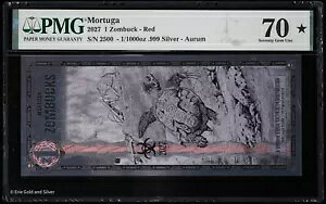 2027 �����g�D�[�K �V���o�[ �o�b�N �]���o�b�N #2500 1/1000 �I���X �t�H�C�� �m�[�g PMG 70 �]���o�b�N