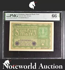 hCc鍑s 50 }N 1919 P 66 UNC PMG 66 EPQ