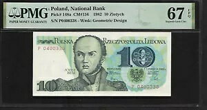 |[h 10 YeB` 1982 PMG 67 EPQ UNC P#148a ʓIȃ[t x V[Y P