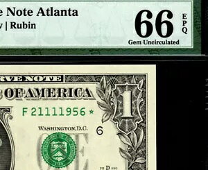 1995 $1 �X�^�[�m�[�g �A�g�����^ FR.1922-F* PMG GEM UNC 66 EPQ �a���N 1956 �N 11 �� 21 ��