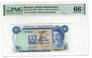 o~[_ P-23a 1 h 1970 PMG66 GEM UNC EPQ