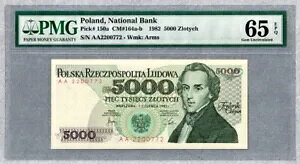 1982 |[h 5000 YeB`At@[Xg V[Y AAAPMG UNC 65 EPQ