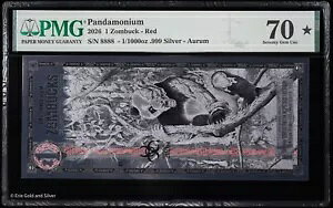 2026 �p���_���j�E�� �V���o�[ �o�b�N �]���o�b�N #8888 1/1000 �I���X �t�H�C�� �m�[�g PMG 70 �]���o�b�N
