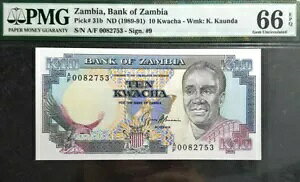 PMG 66 EPQ �W�F�� �U���r�A 1989 10 �N���`������ UNC (���� 1 B/����) #D8835