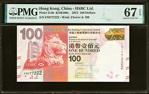 ` - HSBC 100 h 2012 # 777222 Pick-214b SUPERB GEM UNC PMG 67 EPQ