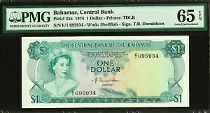 on} 1 h 1974 QEII sbN-35a GEM UNC PMG 65 EPQ