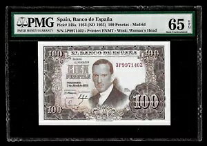 �X�y�C�� | 100�y�Z�^ | 1953�N | P# 145a | PMG 65 EPQ