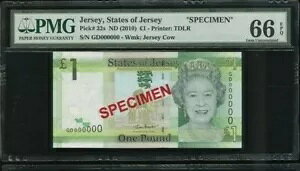 2010(ND) �W���[�W�[�B�A�W���[�W�[ QE II �|���h 1 �|���h P-32s SPECIMEN PMG 66 EPQ