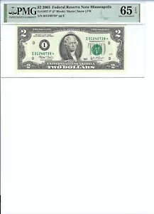 2003 $2 FRN FR1937-I* PMG 65 EPQA~lA|X * S/N I01240739* ɒӂĂB