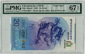 PMG 67 LO 2019 }JI̒A 20th Anni Dragon Note EPQ
