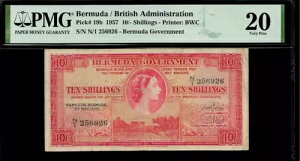 o~[_ 10 /- VO 1957 PMG 20 sbN# 19b V[Y N/1ANC[ GUxX 2 