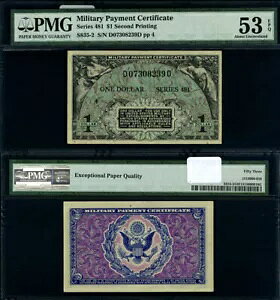 �V���[�Y 481 $1 �� 2 ��� PMG AU53 EPQ �R���x���ؖ��� S-835-2