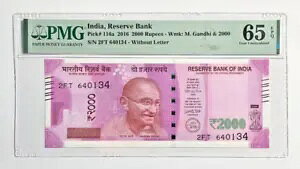 2016 Ch 2000 s[ vtBbNX 2FT sbN # 116a PMG O[hWF UNC 65EPQ