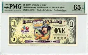 2009 $1 �f�B�Y�j�[ $�~�b�L�[�A�v���[�g �V���f������ DIS155 PMG Gem65 EPQ