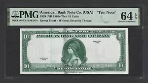 �A�����J���o���N ABNC 10 ���j�b�g 1929(ND1960s-70) �e�X�g�m�[�g�W�{ UNC �O���[�h 64