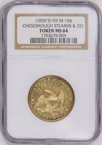 1850�N�� �j���[���[�N �`�F�Z�u���[�E�X�^�[���Y�� �C���|�[�^�[�Y�g�[�N�� M-NY-156 NGC MS-64