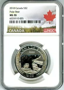 2018 $2 Ji_ 1/2IX .9999 Vo[ NGC MS70 VN}