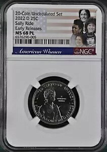 2022-D Prooflike Dr. Sally Ride American Women Qtr NGC MS 68 PL ���������[�X-2